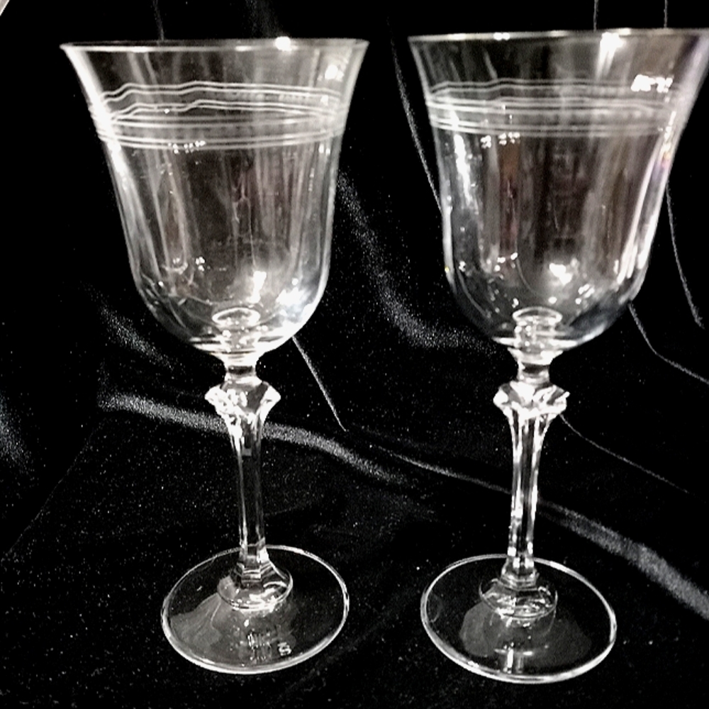 Vintage Spiegelau Mignon Wine Glasses - Two